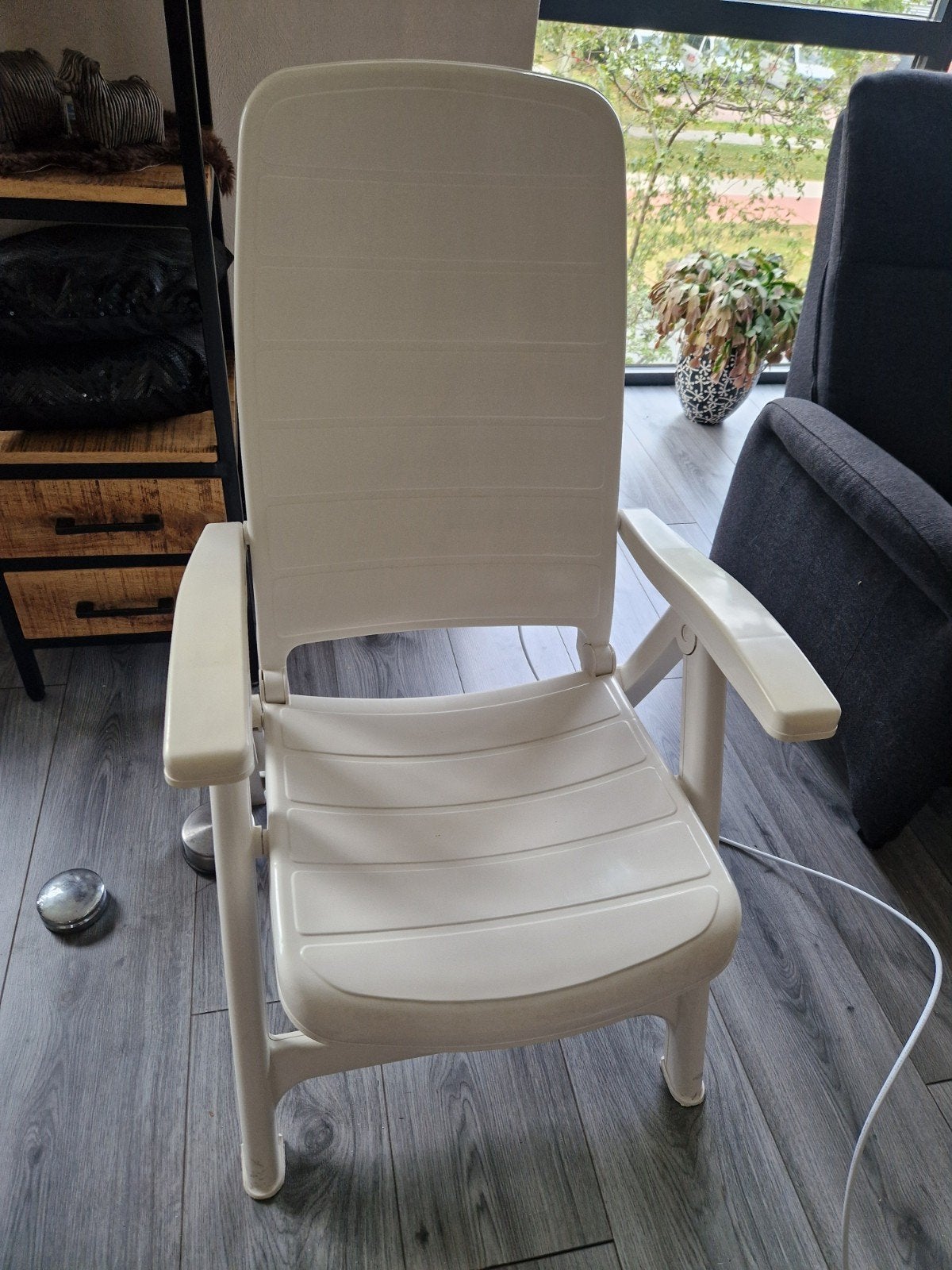 2 tuinstoelen en 2 kuipstoelen, Ophalen, Gebruikt, Kunststof