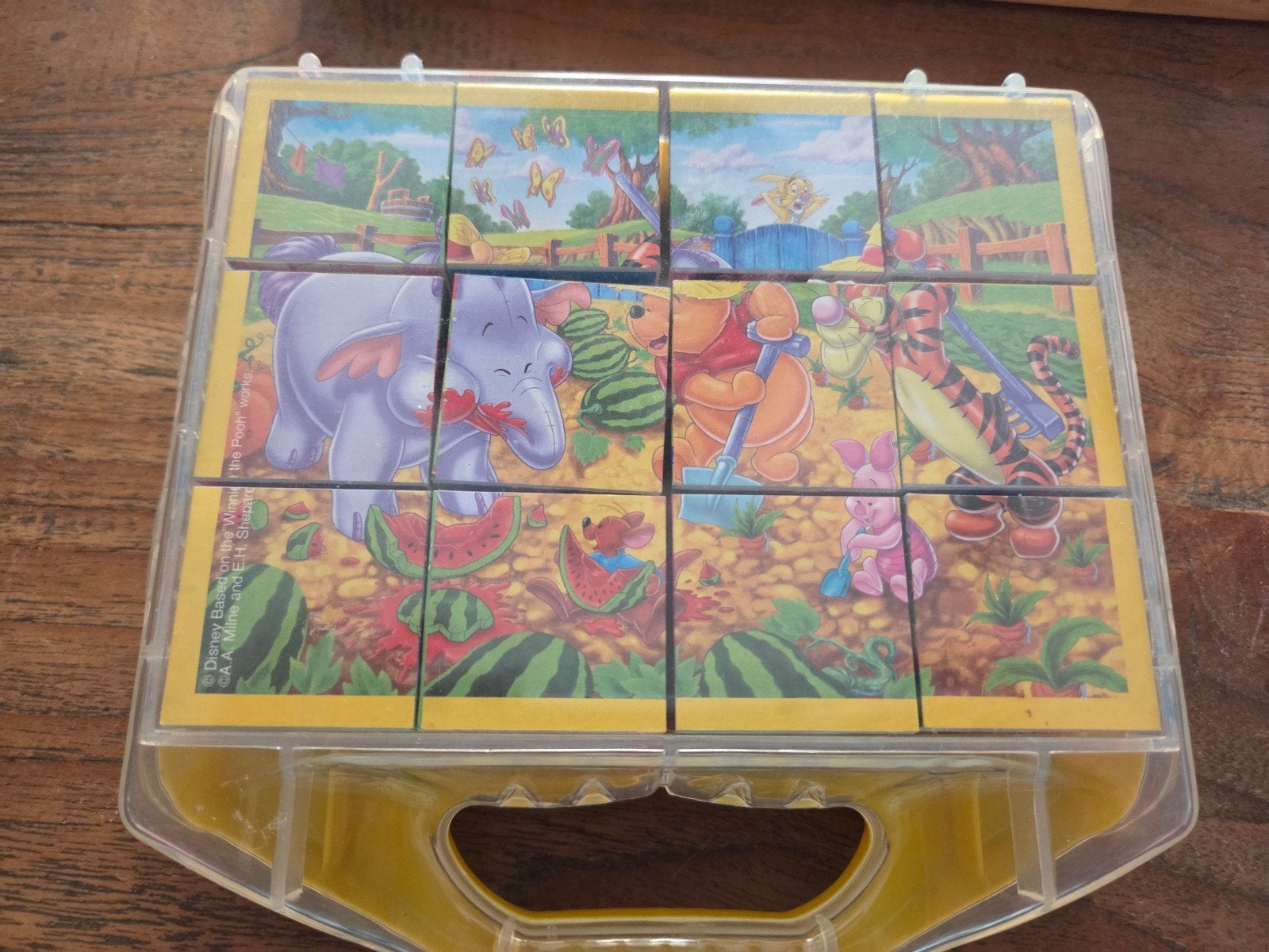 Disney winnen the pooh puzzel, Ophalen of Verzenden, 10 tot 50 stukjes, Zo goed als nieuw, 2 tot 4 jaar