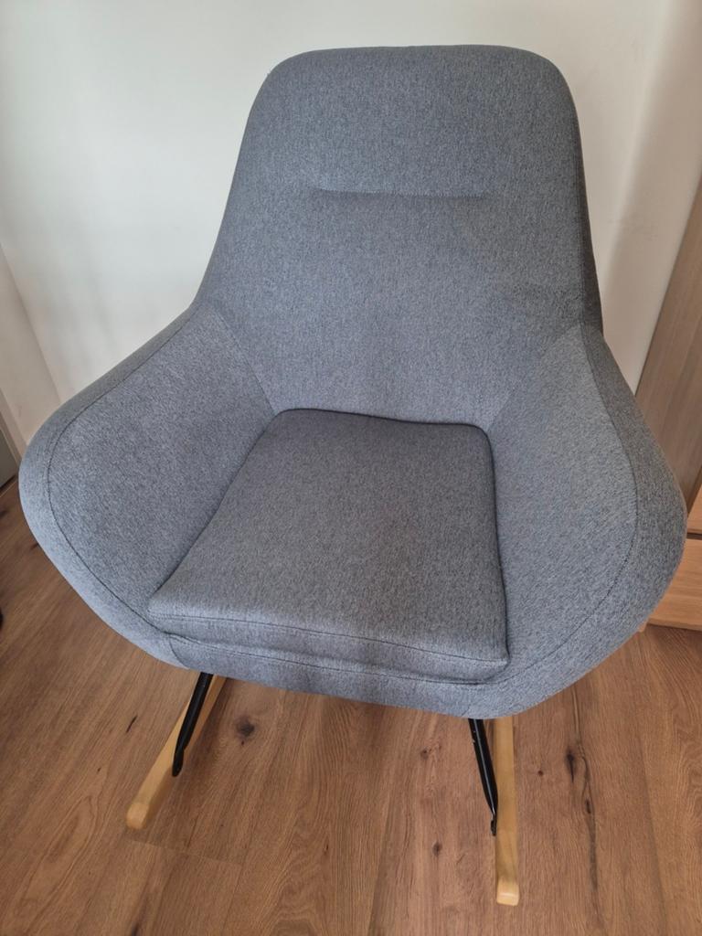 Schommelstoel Jysk, Huis en Inrichting, Fauteuils, Ophalen, Scandinavisch, minimalistisch, 75 tot 100 cm, Zo goed als nieuw