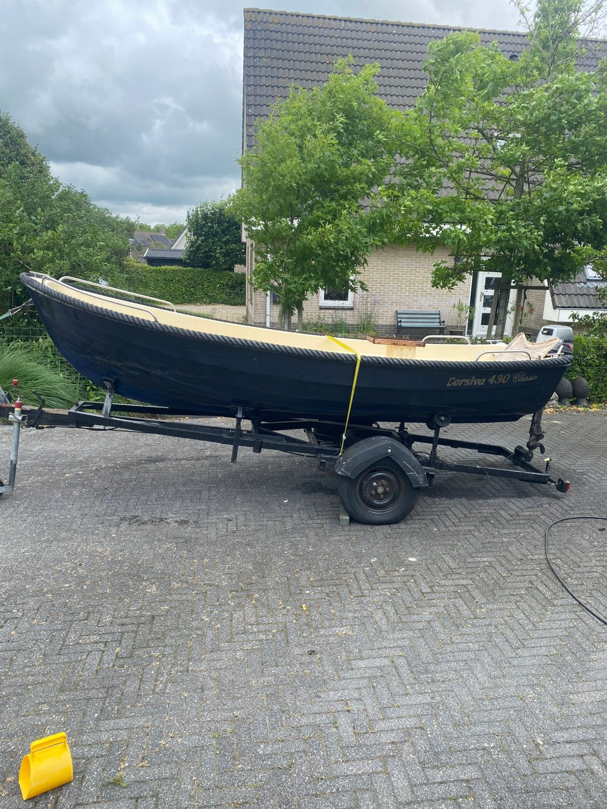 Advertentie hergebr 11-7: Corsiva 430, Yamaha 4 pk, Watersport en Boten, Gebruikt, Ophalen of Verzenden, Kabelaring, Corsiva