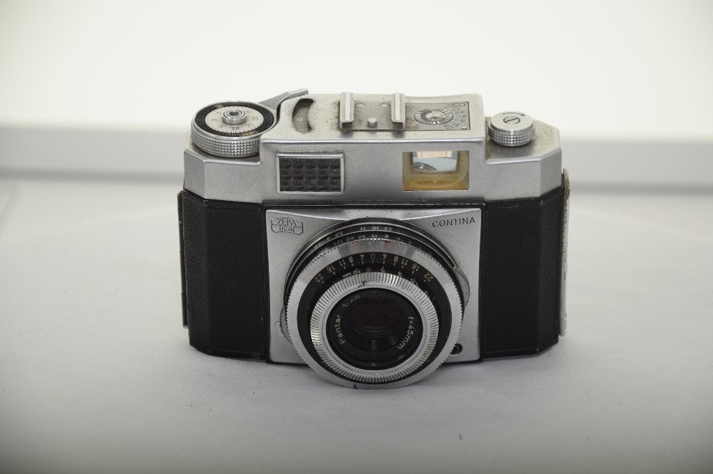 Zeiss Ikon Contina Vintage 35mm Camera – Pantar 45mm f/2.8, Ophalen of Verzenden, Gebruikt, Compact, Overige Merken