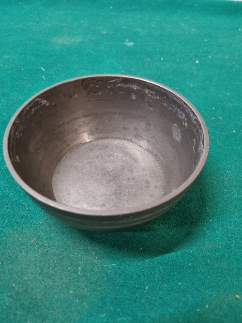 tinnen schaaltje gemerkt, Ophalen of Verzenden