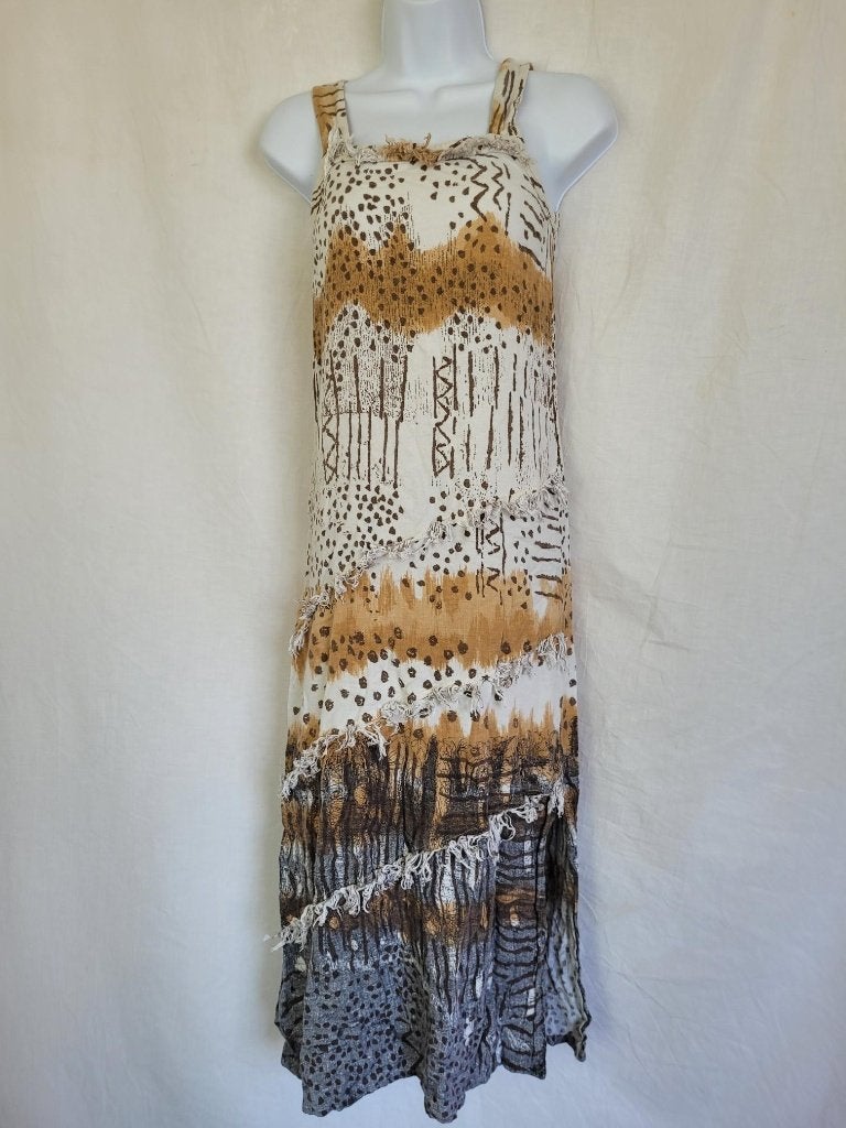 Mooie jurk linnen + viscose mt S merk Terra Cotta, ., Ophalen of Verzenden, Zo goed als nieuw, .