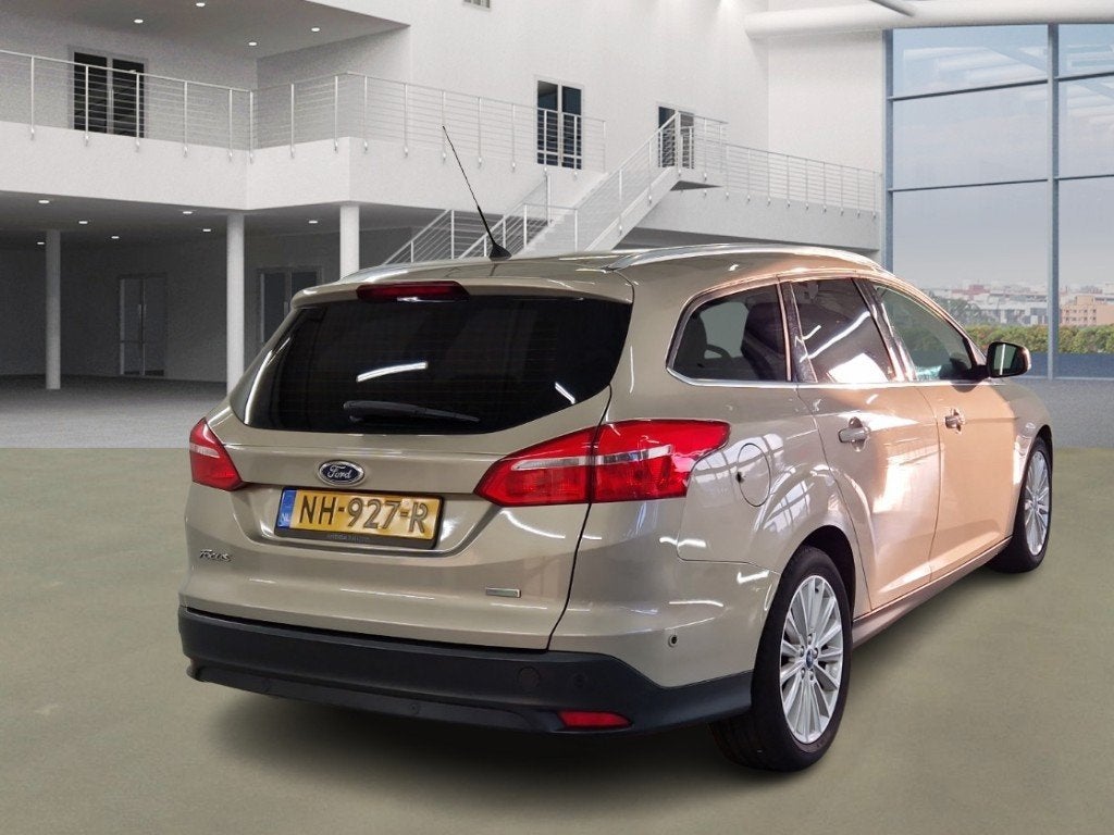 Ford Focus Wagon 1.0 Titanium, Auto's, 125 pk, Gebruikt, Euro 6, Verwarmde buitenspiegels