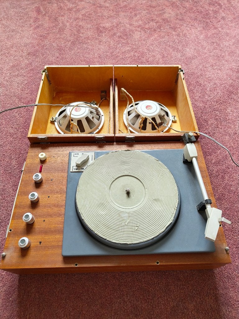 Tesla Supraphon GZC110 Grammofoon - restauratieobject, Ophalen, Niet werkend, Platenspeler, Overige merken