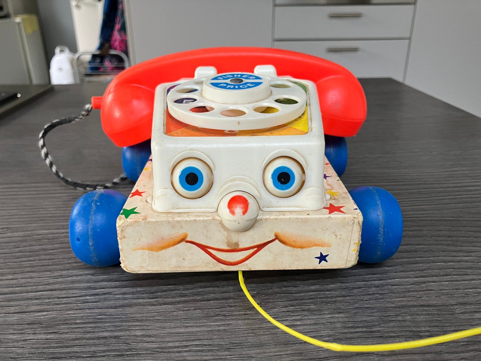 Fisher Price looptelefoon - vintage, Verzamelen, Speelgoed, Ophalen of Verzenden, Gebruikt