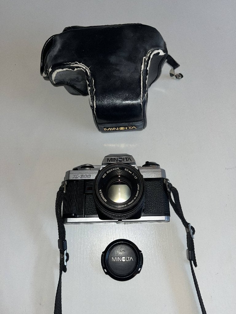 Minolta X-300 & MD Rokkor 50mm f/1.7, Ophalen of Verzenden, Gebruikt, Spiegelreflex, Minolta