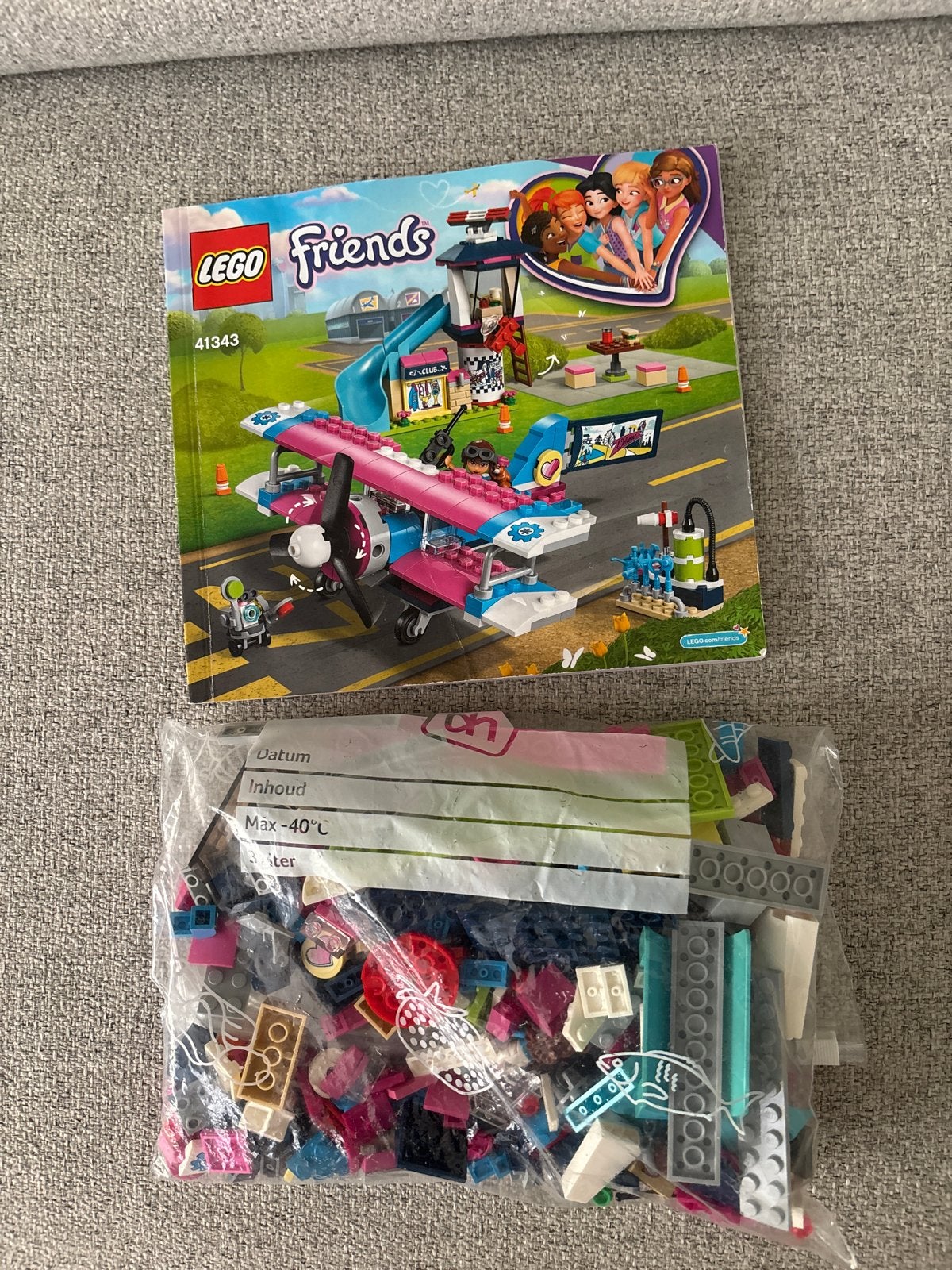 LEGO Friends 41343 Vliegtuig met accessoires, Ophalen of Verzenden, Gebruikt, Overige merken