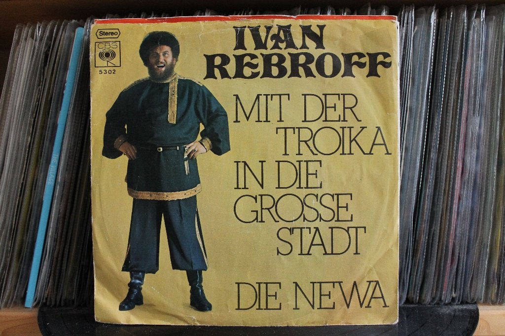 7" Single Iwan Rebroff - Mit Der Troika In Die Grosse Stadt, Gebruikt, 7 inch, Ophalen of Verzenden, Pop
