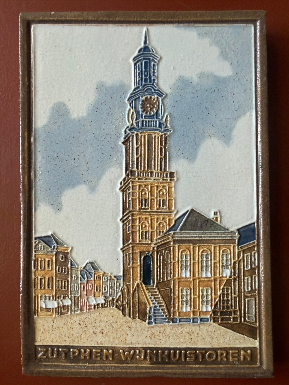 Westraven tegel Wijnhuistoren Zutphen, Antiek en Kunst, Antiek | Wandborden en Tegels, Ophalen of Verzenden