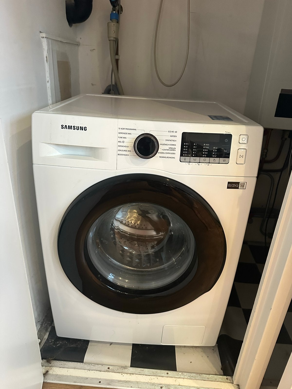 Samsung Wasmachine 9kg EcoBubble, Witgoed en Apparatuur, Ophalen, 1200 tot 1600 toeren, 8 tot 10 kg, Zo goed als nieuw