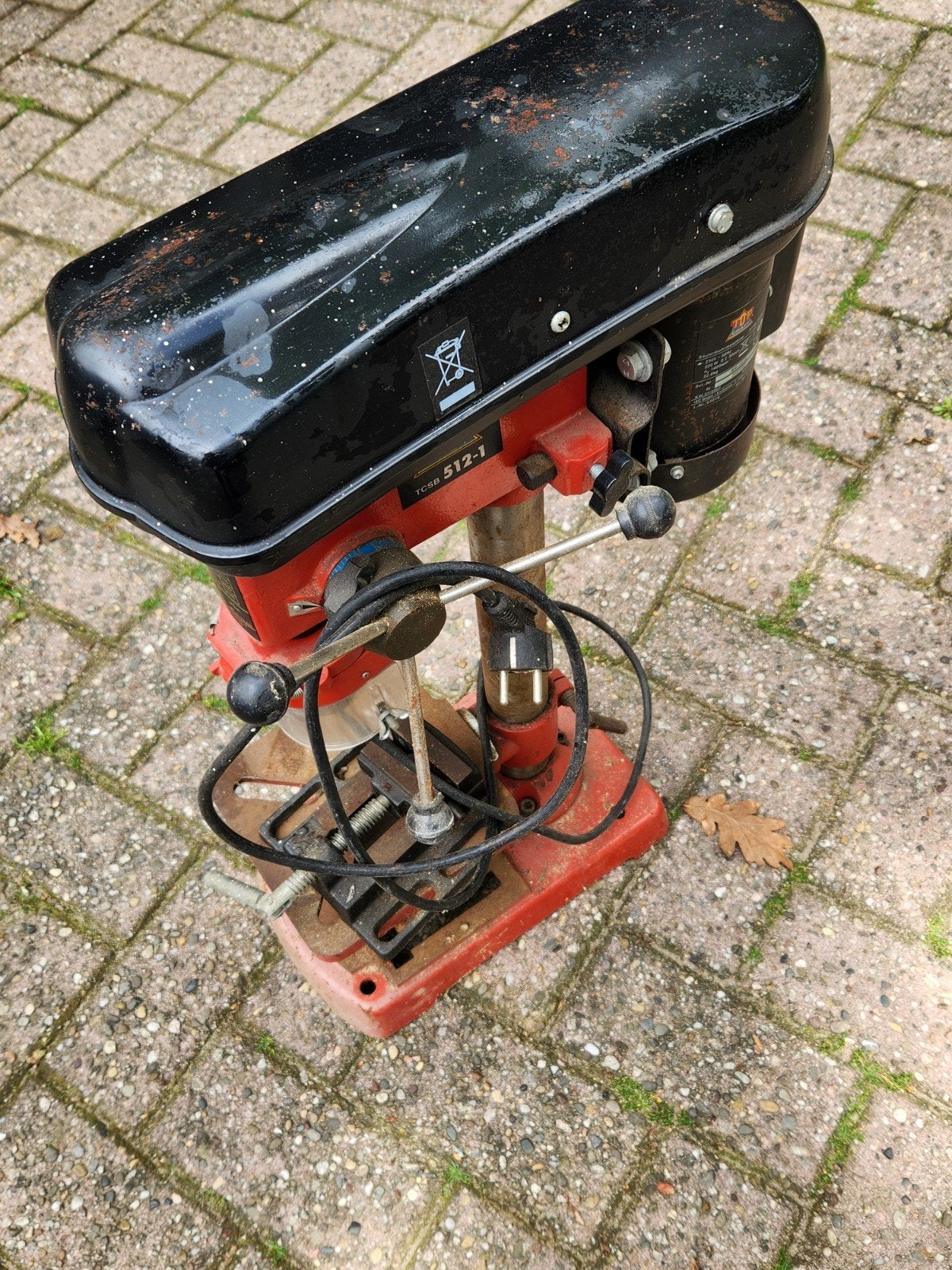 Mooie werkende kolomboormachine - TopCraft TCSB 512-1, Doe-het-zelf en Verbouw, Gereedschap | Boormachines, Ophalen of Verzenden