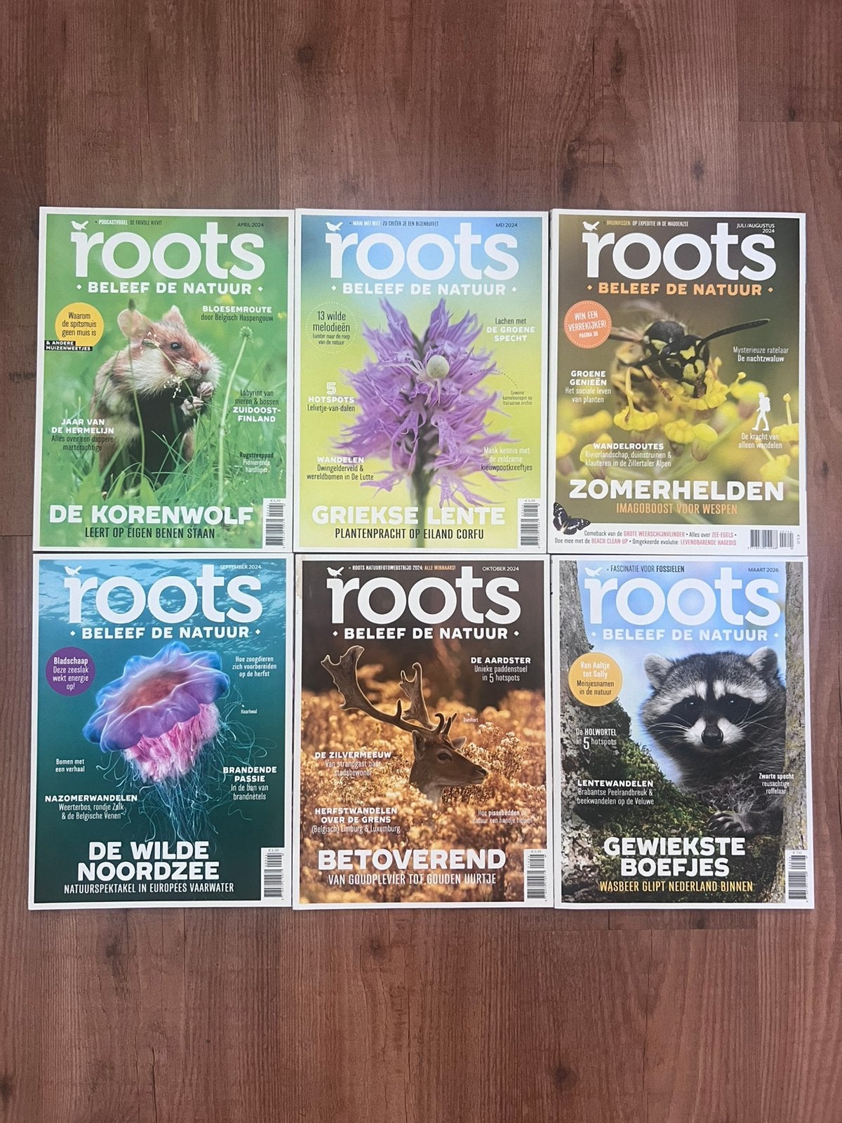 ROOTS Tijdschriften - Beleef de natuur (7 exemplaren), Boeken, Ophalen of Verzenden, Nieuw, Wetenschap en Natuur