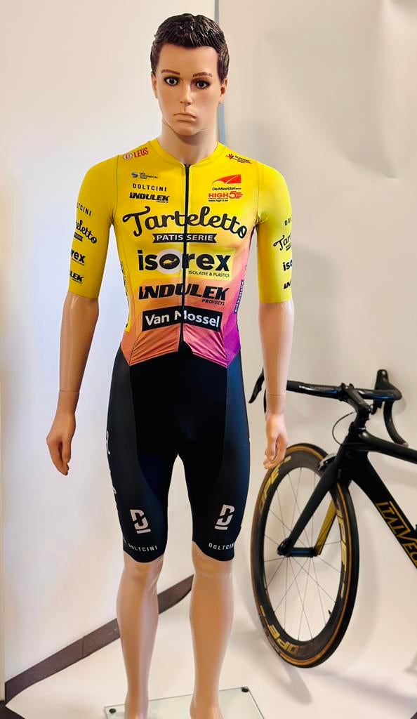Wielrenkleding wielrenpak snelpak speedsuit maat S Doltcini, S, Heren, Ophalen of Verzenden, Zo goed als nieuw