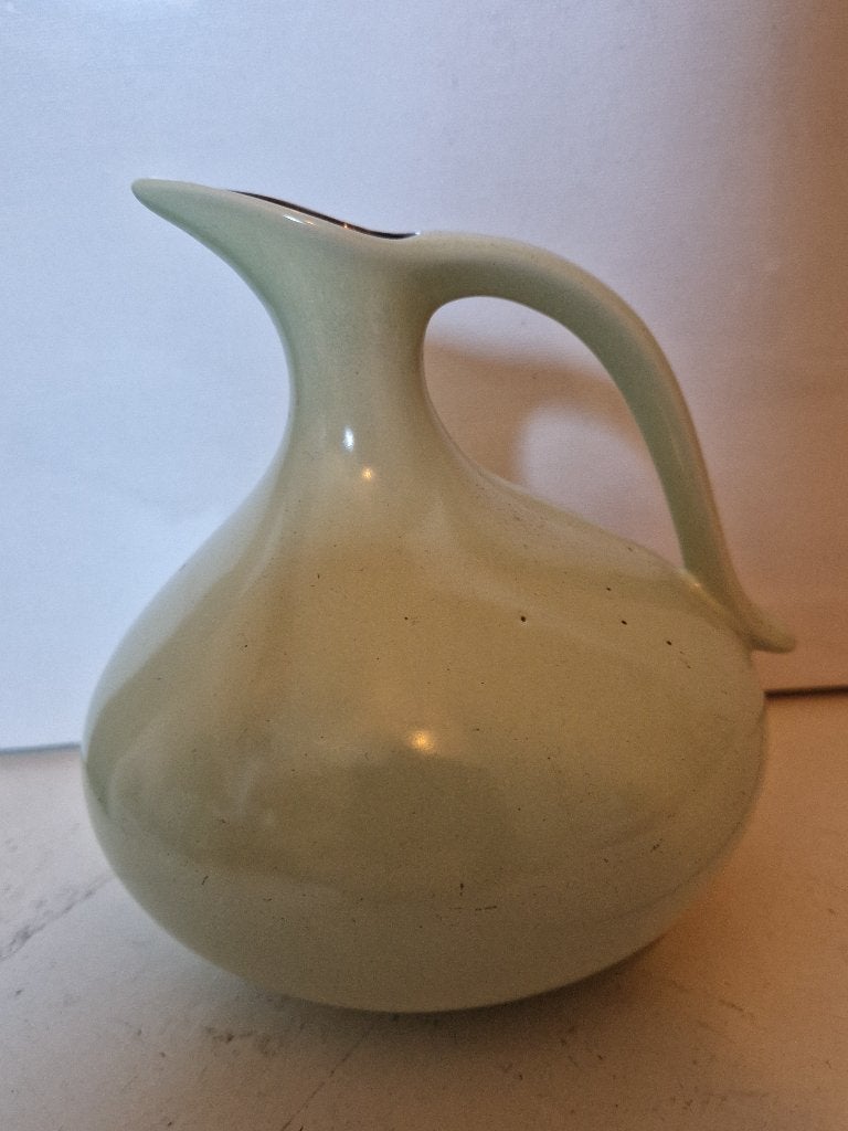 Vintage keramische "snavel"" vaasje, West - Duitsland, Ophalen of Verzenden, Zo goed als nieuw, Beige