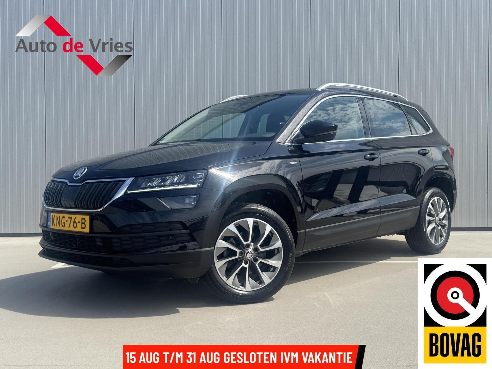 Skoda Karoq 1.5 TSI ACT Clever|Navi|LED|Adaptive Cruise, Stof, Zwart, 4 cilinders, Karoq