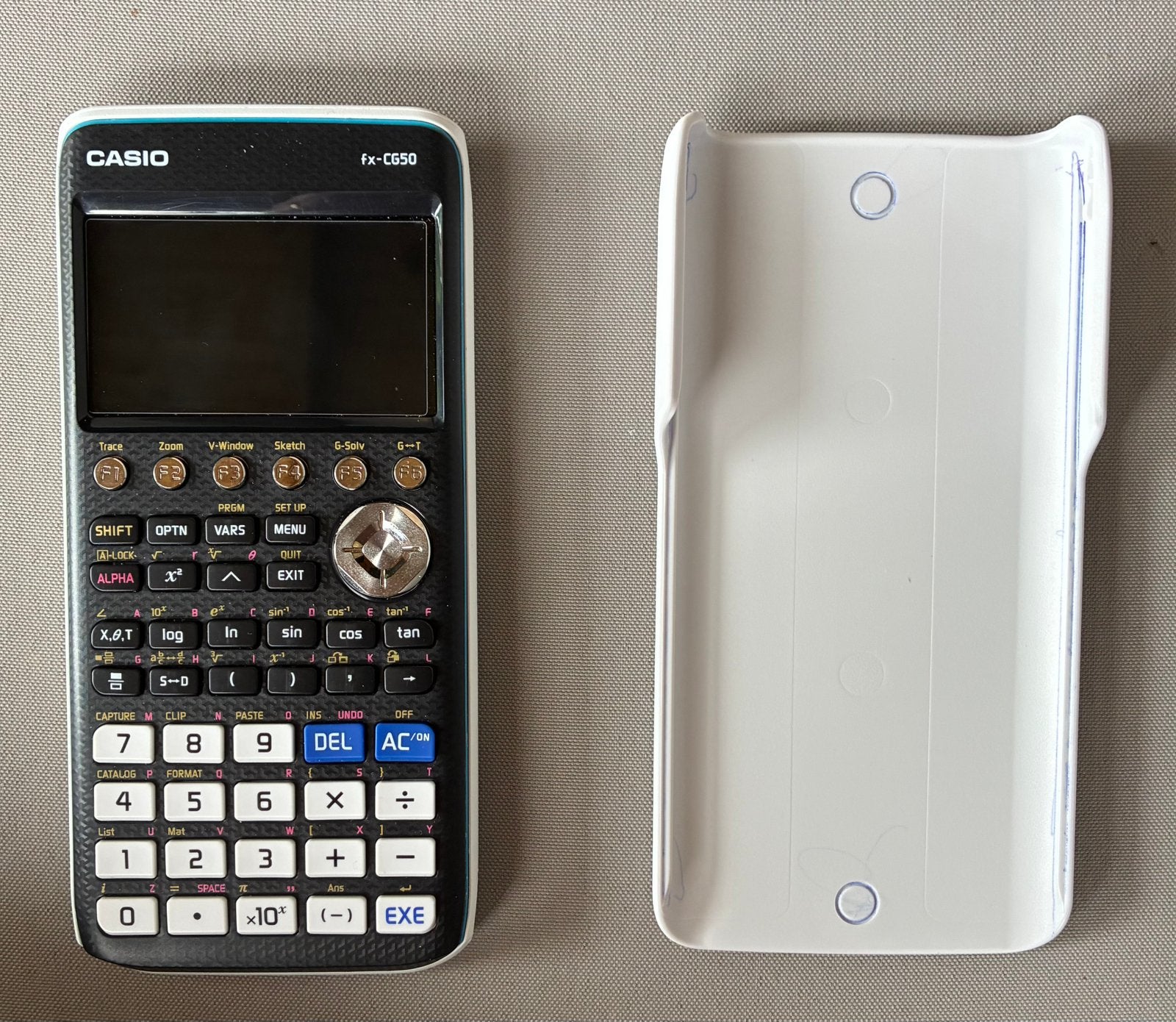 Casio fx-CG50 grafische rekenmachine incl. beschermhoes, Ophalen of Verzenden, Grafische rekenmachine, Gebruikt