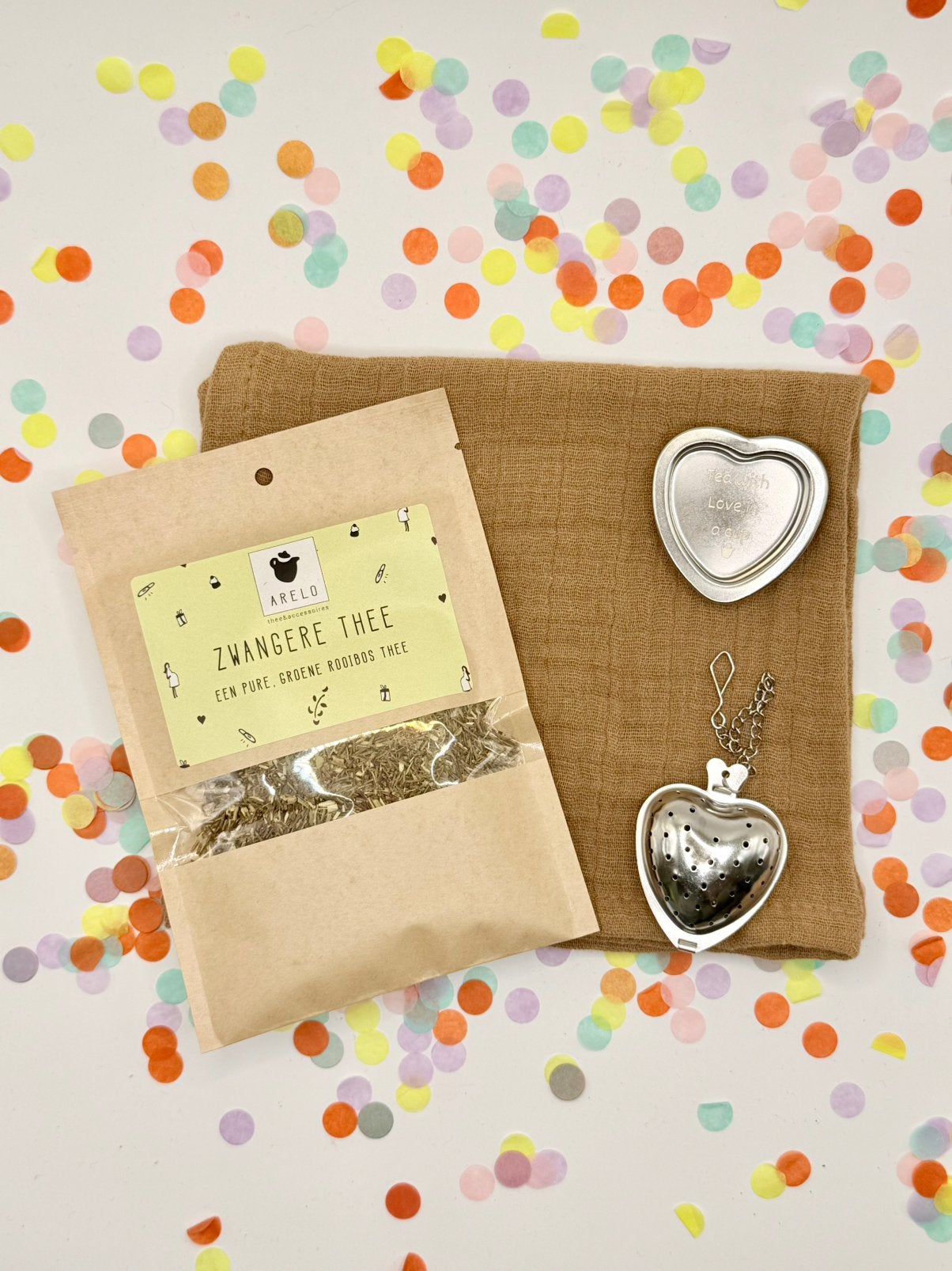 Zwanger cadeau pakket beige, Ophalen of Verzenden