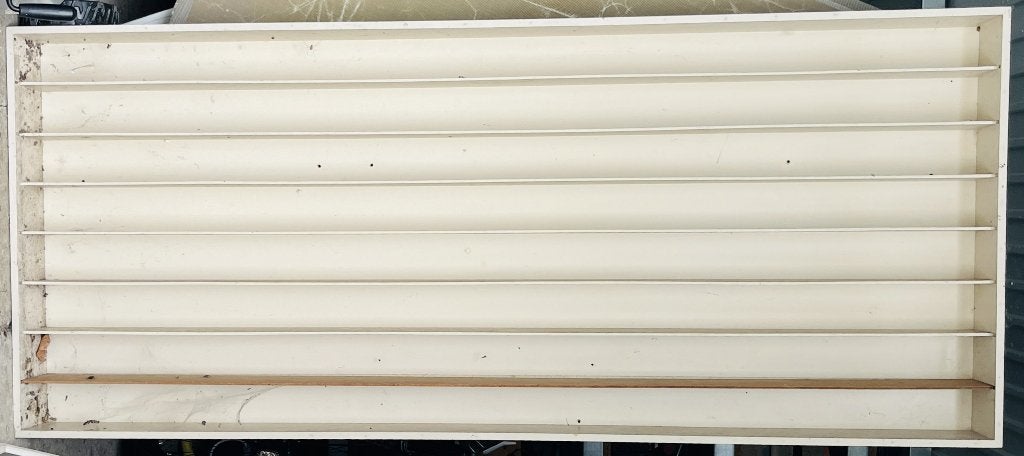 vitrinekast 175x75cm met 8 vakken, Ophalen, Met plank(en), Gebruikt, 150 tot 200 cm