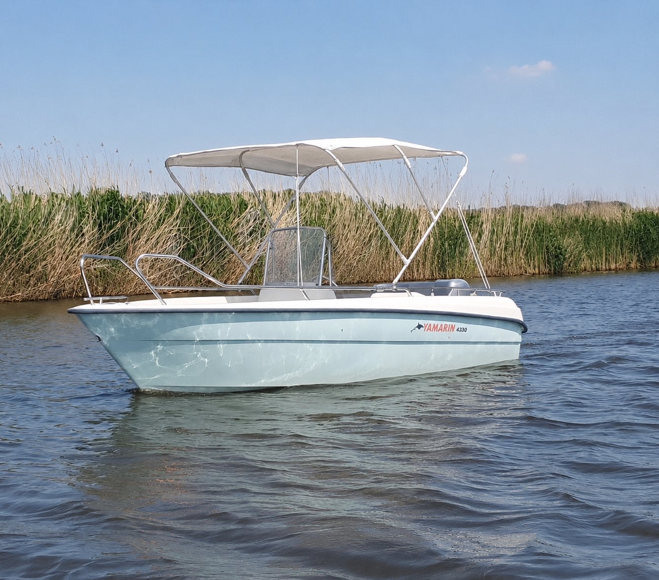 Yamarin 4300 met 25pk tillift motor, Watersport en Boten, Speedboten, Ophalen, Zo goed als nieuw, Buitenboordmotor