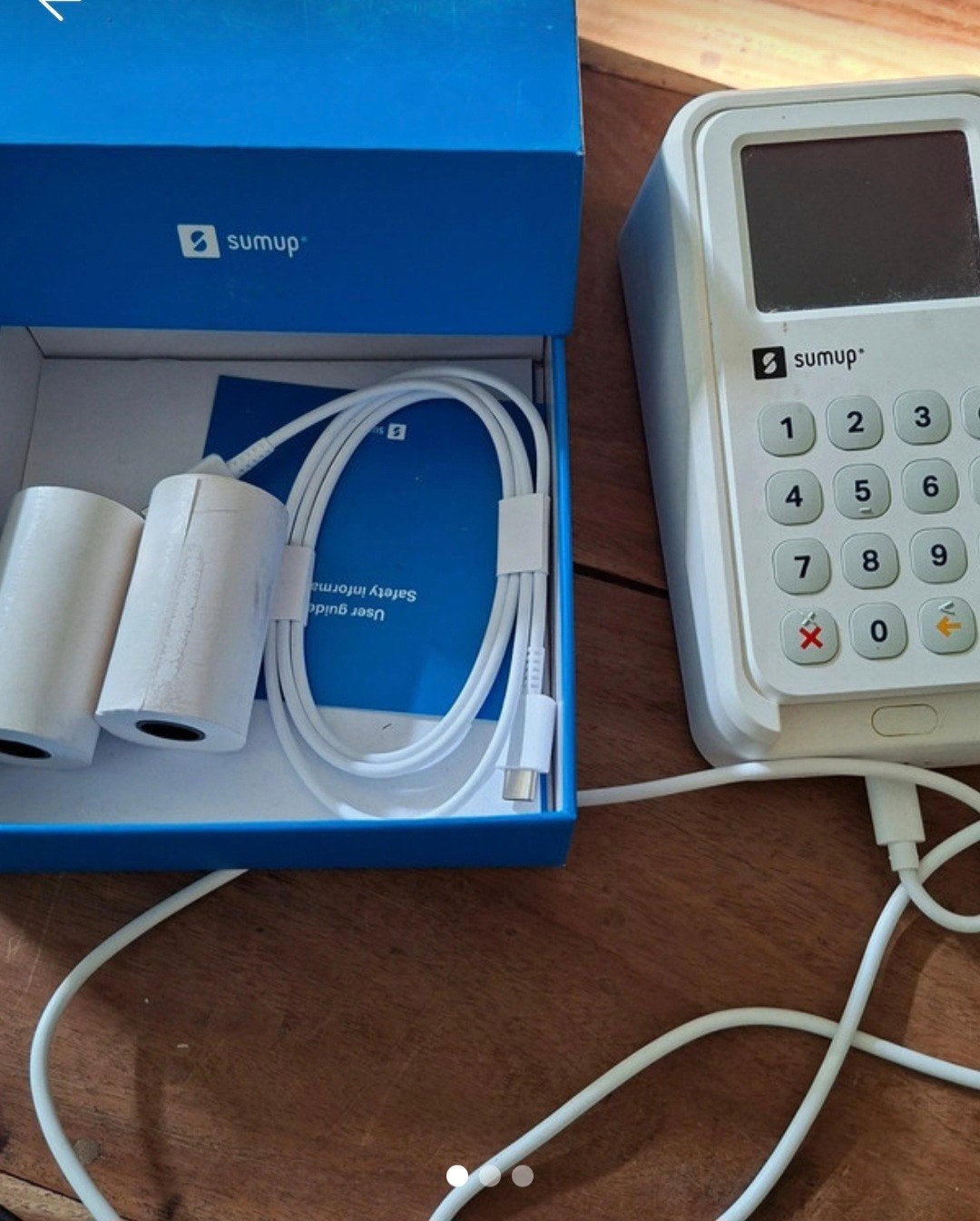 Sumup Solo met printer, kabels en papier - Zo goed als nieuw, Ophalen of Verzenden