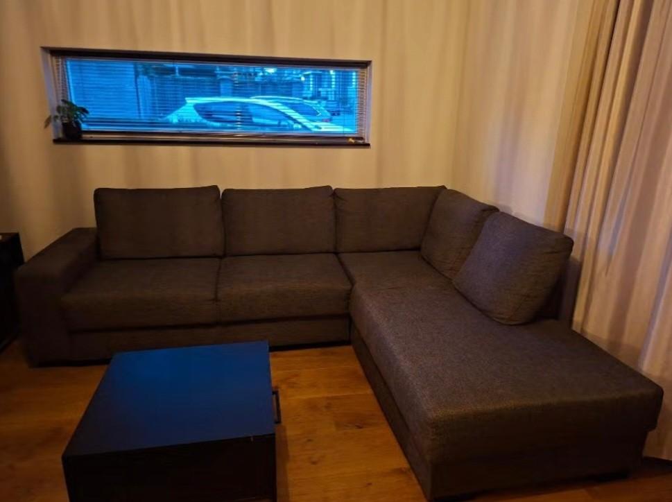 Bank, Huis en Inrichting, Banken | Bankstellen, Ophalen, 250 tot 300 cm, Gebruikt, Hoekbank