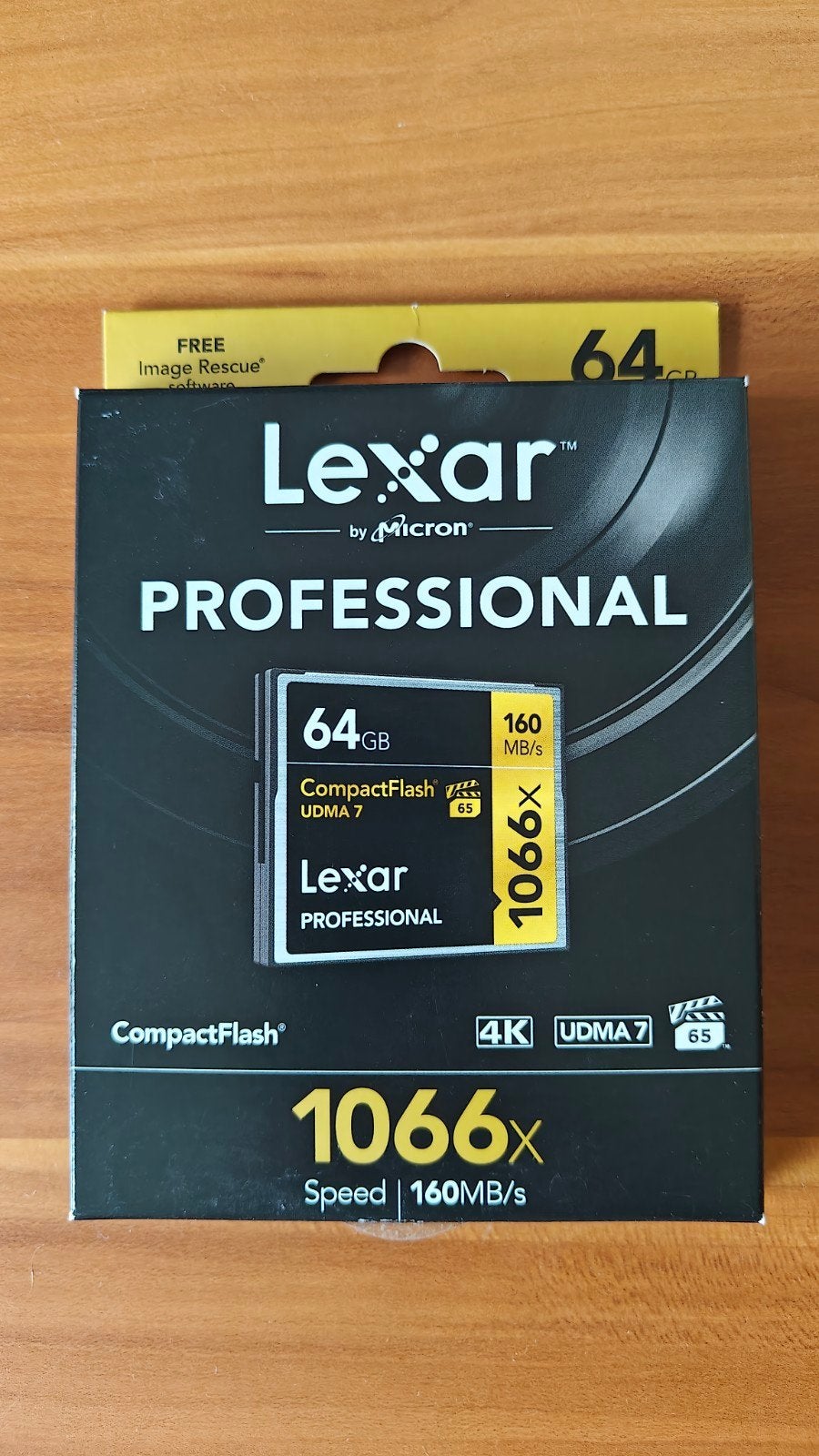 Lexar Professional 64GB CompactFlash Kaart (1066x / 160MB/s, Ophalen of Verzenden, Nieuw, Fotocamera, 64 GB