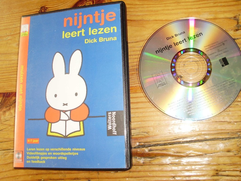 Nijntje leert lezen / CD-rom / CDrom / PC / Dick Bruna, Puzzel en Educatief, Gebruikt, 1 speler, Ophalen of Verzenden