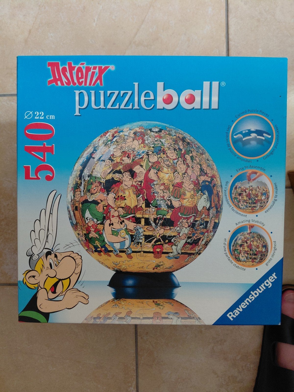 Asterix Puzzleball Ravensburger 540 stukjes, Ophalen of Verzenden, 500 t/m 1500 stukjes, Gebruikt, Rubik's of 3D-puzzel