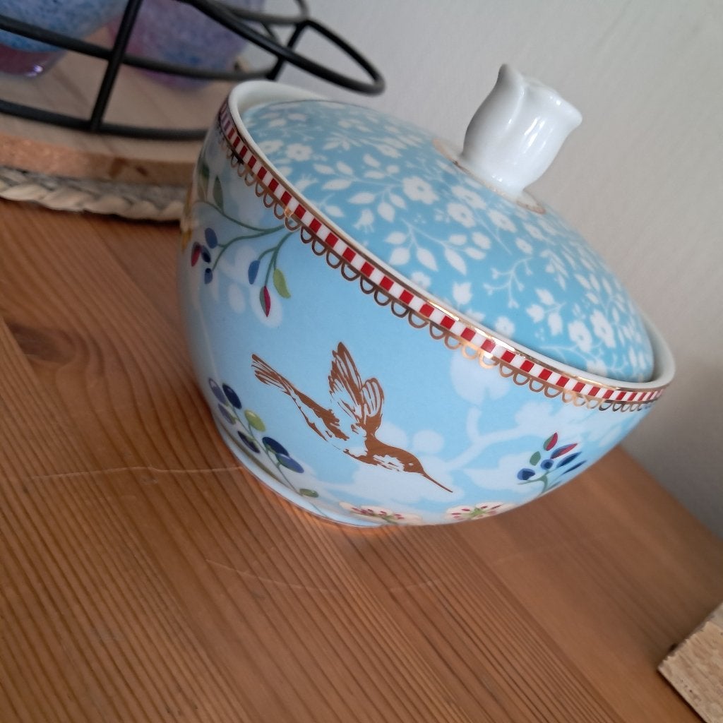 PIP Studio Hummingbird suikerpot, Ophalen of Verzenden, Zo goed als nieuw, Overige stijlen, Porselein