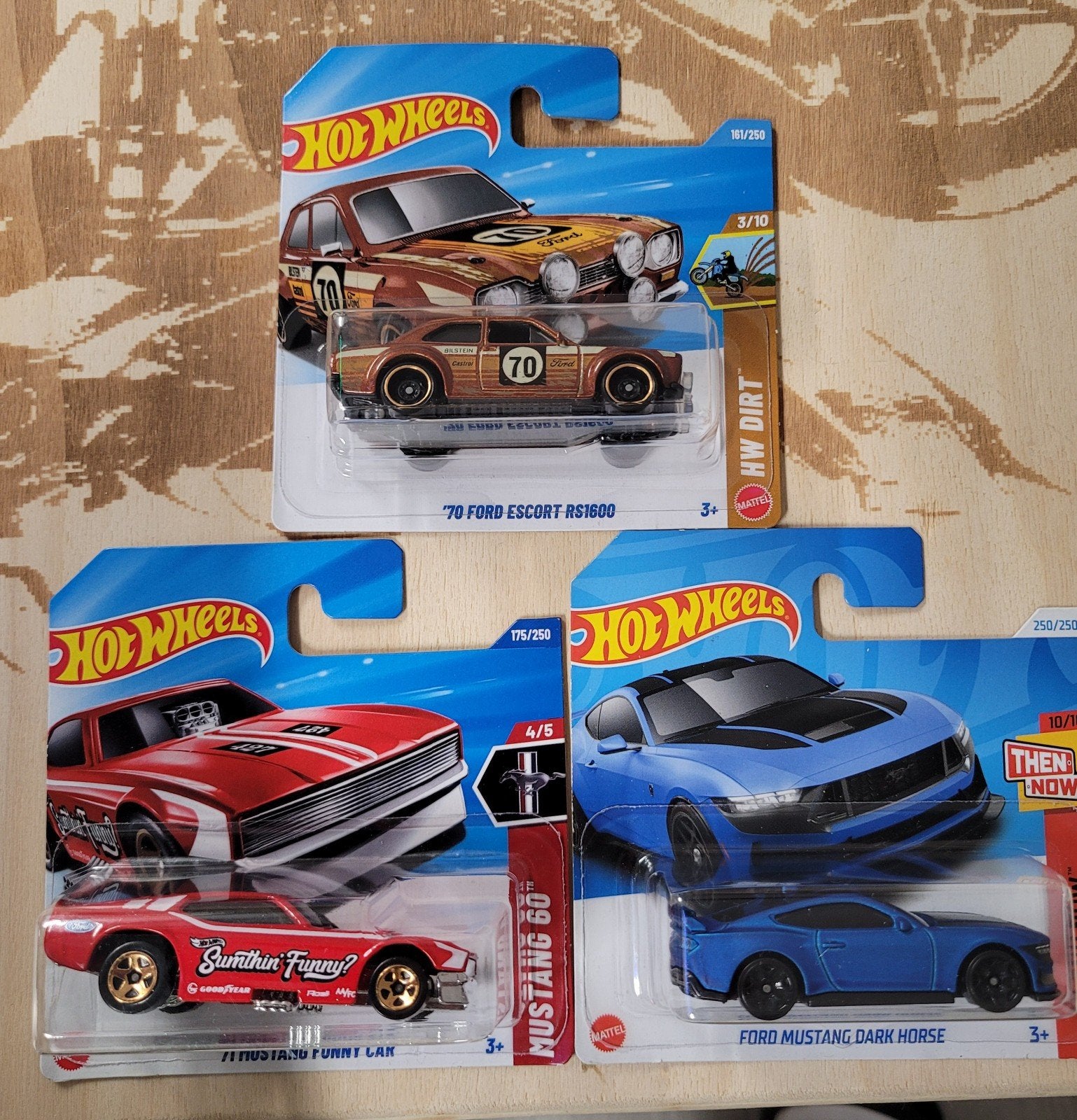 hot wheels mainlines ford escort, mustang nieuw, Ophalen of Verzenden, Nieuw, Auto