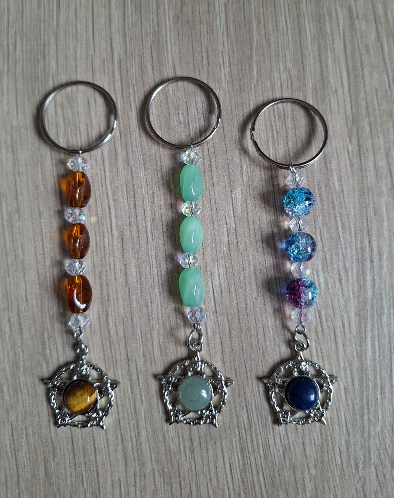 Pentagram tas hanger / car charm 11 cm. - Prijs PER STUK, Ophalen of Verzenden, Nieuw