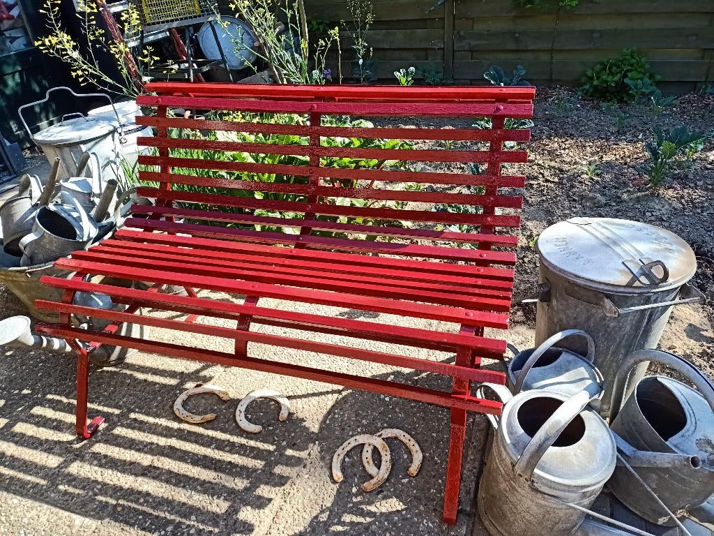 Tuin bank, Tuin en Terras, Ophalen, Gebruikt, Metaal
