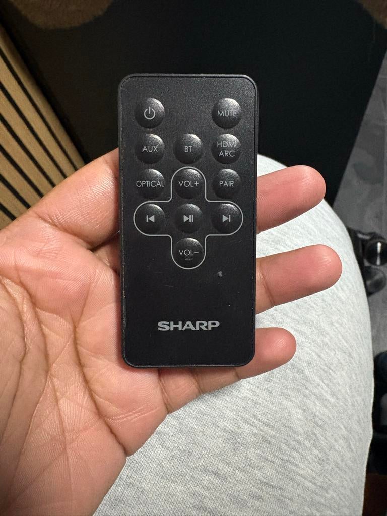 Sharp Soundbar met Afstandsbediening - Uitstekende Staat, Ophalen, Bluetooth, Zo goed als nieuw