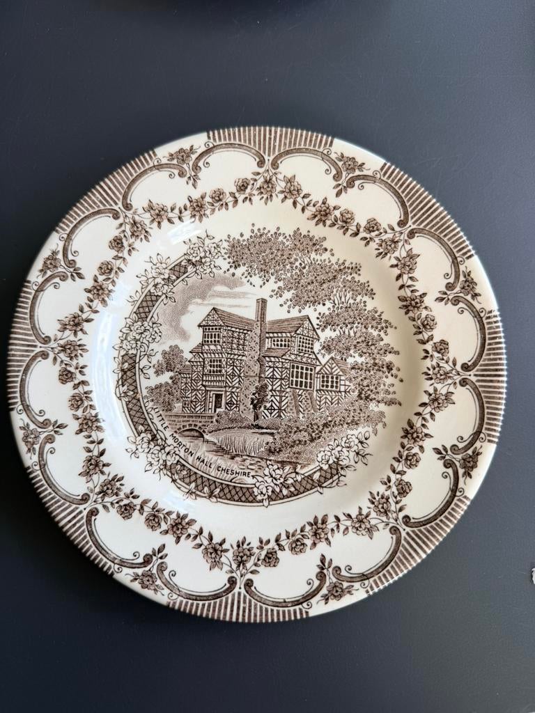 Decoratieve bord Engelse porselein, Ophalen of Verzenden