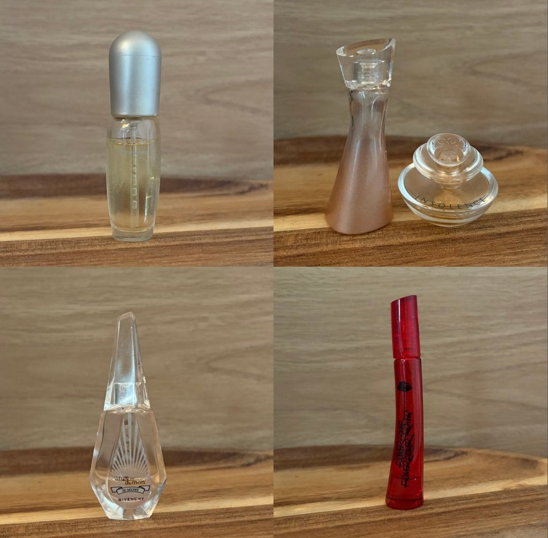 5 x miniatuur - insolence, lauder, kenzo givenchy, Verzenden, Miniatuur, Gevuld