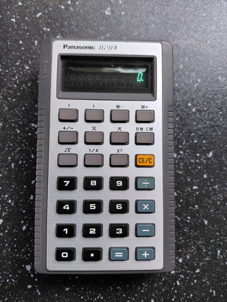 Vintage Panasonic 8204 rekenmachine, Diversen, Rekenmachines, Ophalen of Verzenden