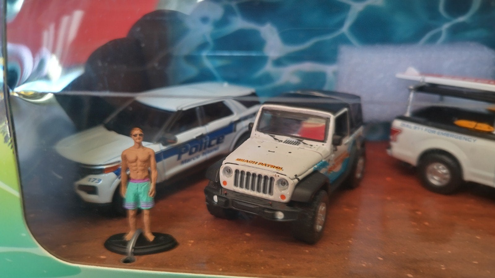 Jeep Wrangler Jeepster Ford Police 1:64 Greenlight Marco Pol, Auto, Verzenden, Nieuw, M