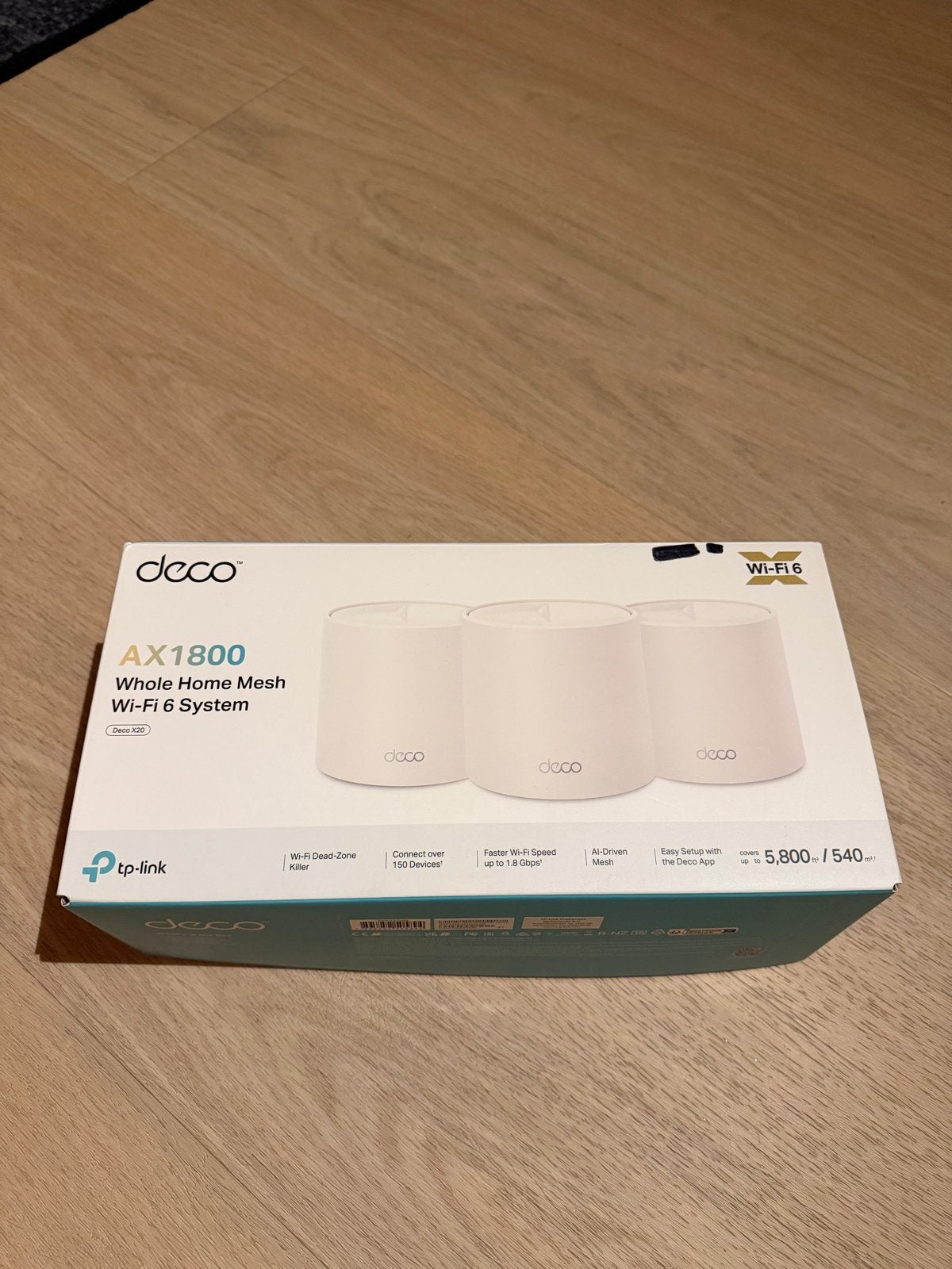 TP-Link Deco X20 AX1800 Whole Home Mesh Wi-Fi 6 Systeem, Ophalen of Verzenden, Zo goed als nieuw, Router