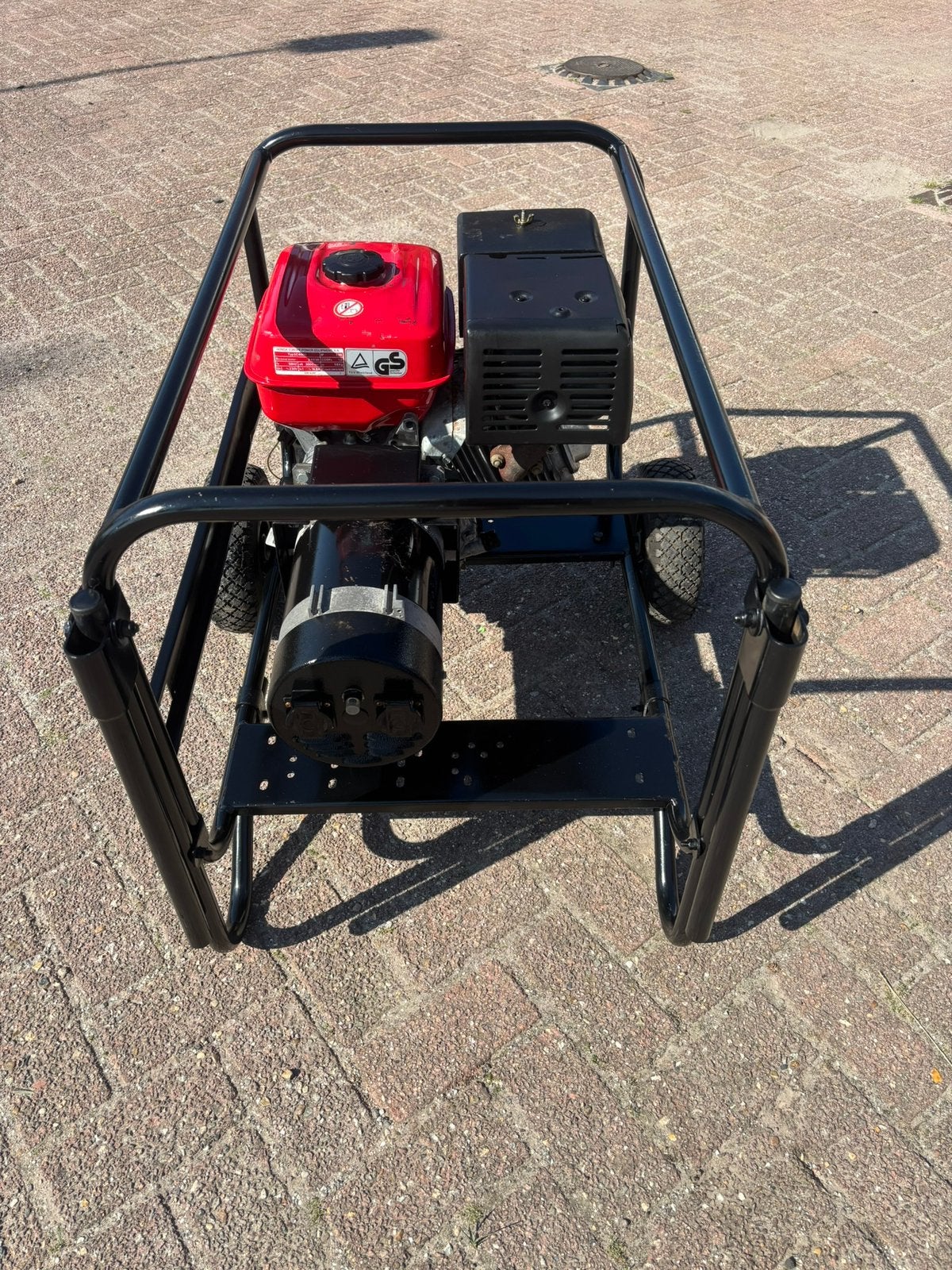 3,4 KVA aggregaat 230 volt Honda GX270 benzine generator, Ophalen, Gebruikt