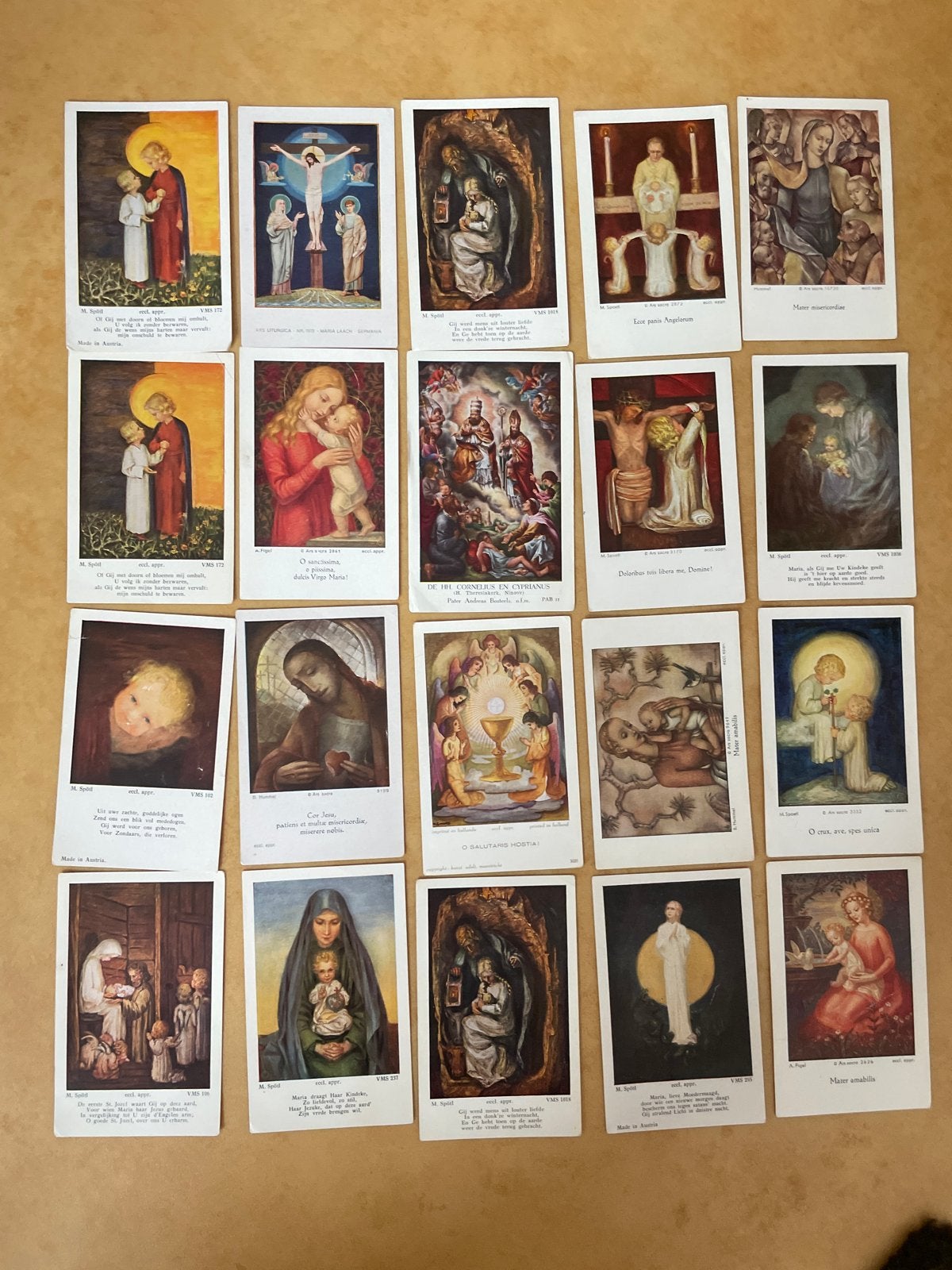 20 Oude Devotieprentjes - Religieuze Kunst bidprentjes, Ophalen of Verzenden, Gebruikt, Kaart of Prent, Christendom | Katholiek