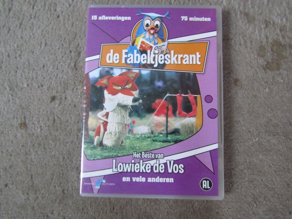 DVD: De fabeltjeskrant - Het beste van Lowieke de vos, Cd's en Dvd's, Gebruikt, Alle leeftijden, Poppen, Overige typen