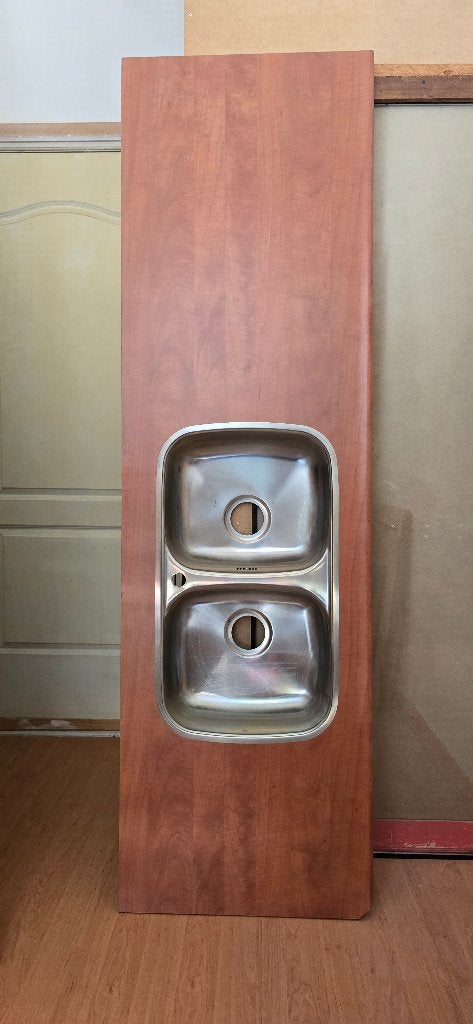 keukenblad, Huis en Inrichting, Keuken | Keukenelementen, Ophalen, Bruin, 150 tot 200 cm, Nieuw