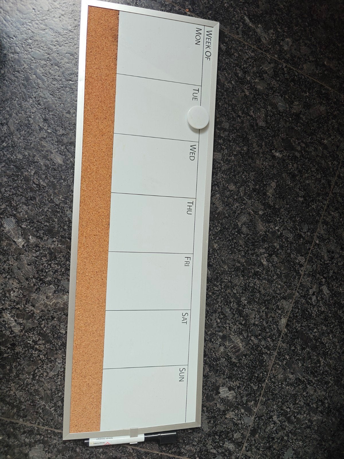 weekplanner, whiteboard, magnetisch met prikbord, Ophalen of Verzenden, Zo goed als nieuw