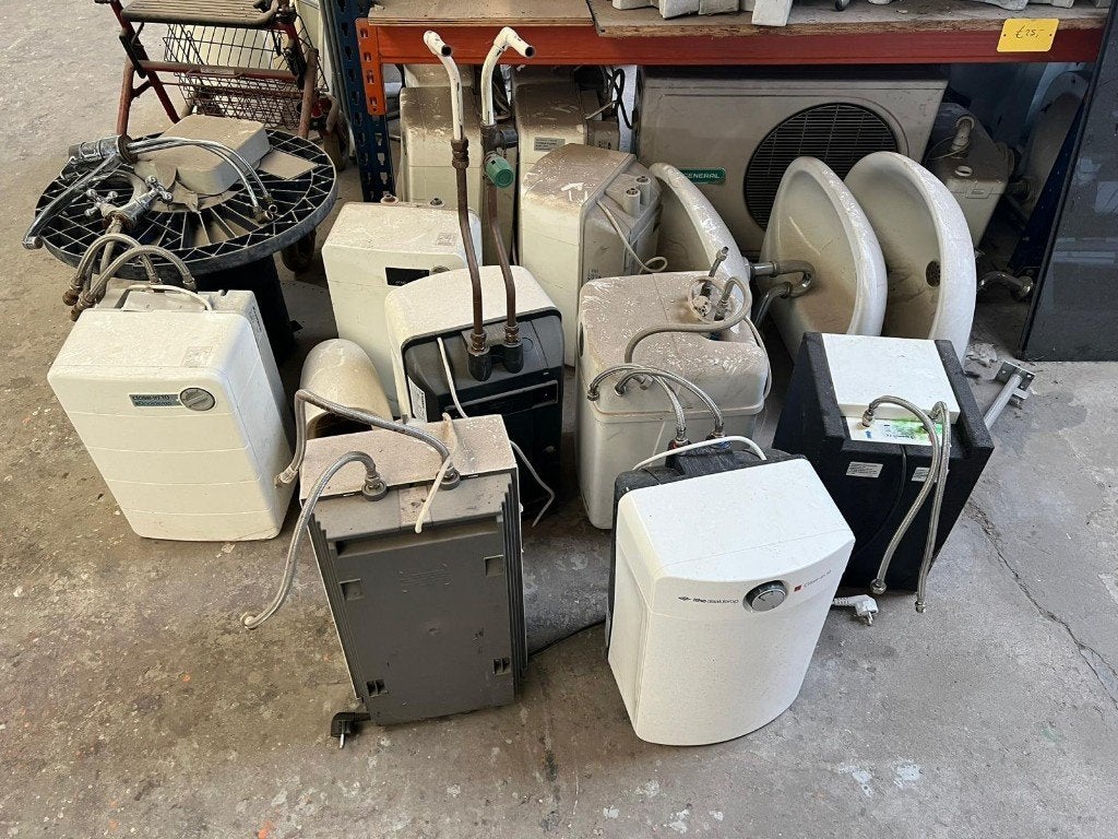 Diverse gebruikte inbouwboilers € 75,00/stuk., Ophalen, Gebruikt, Boiler, Minder dan 20 liter