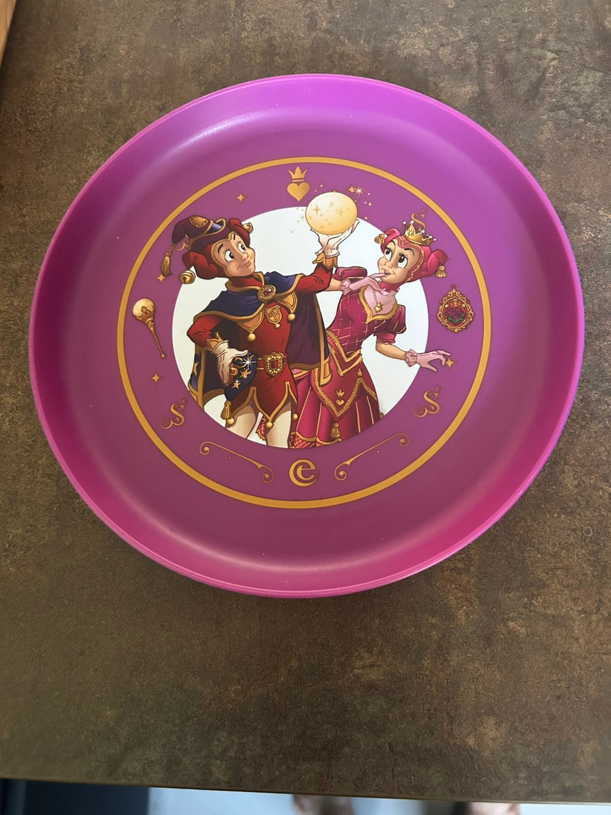 Paars efteling bordje, Ophalen of Verzenden, Nieuw, Aardewerk, Bord(en)