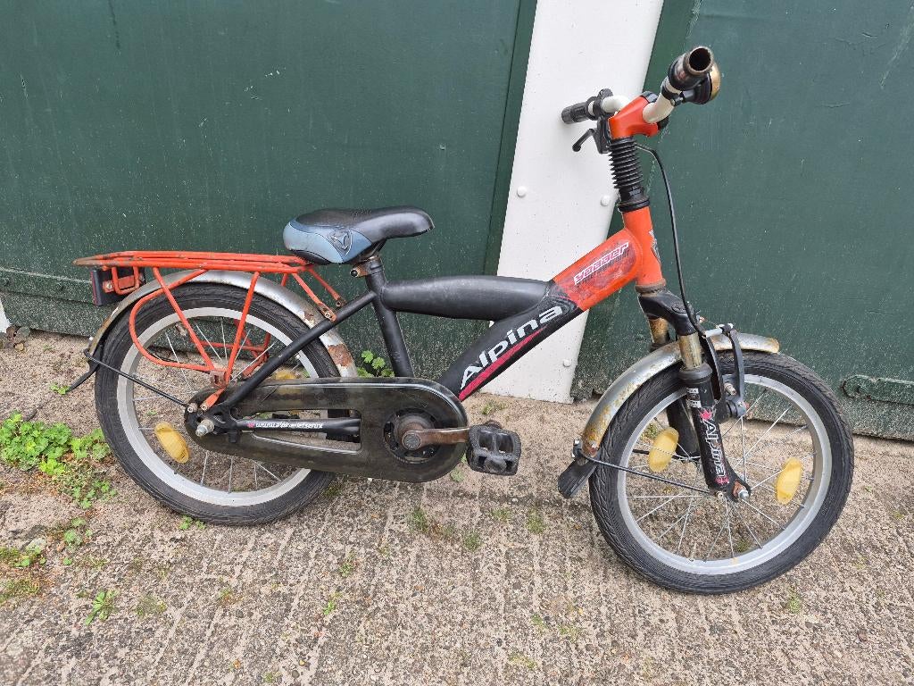 Kinderfiets 16 inch, Fietsen en Brommers, Fietsen | Kinderfietsjes, Ophalen, Gebruikt, 16 tot 20 inch, Alpine