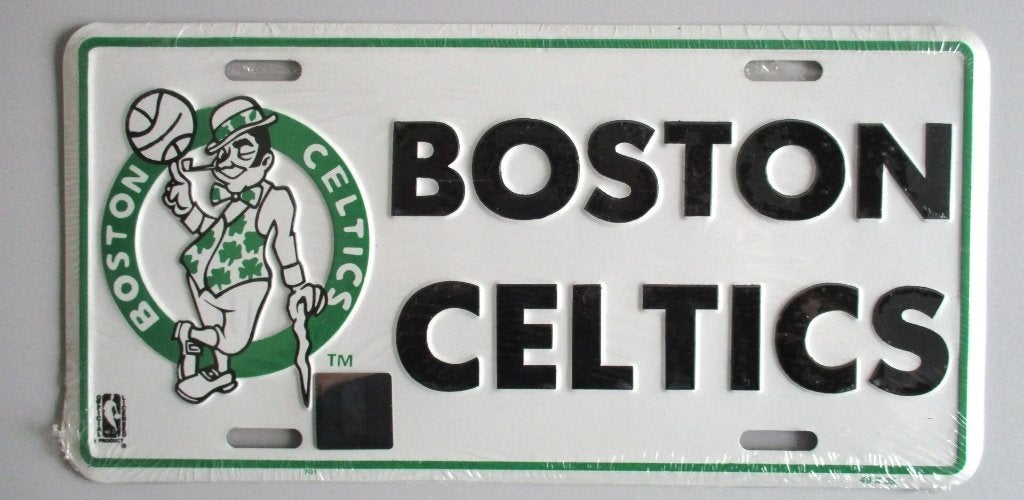 BOSTON CELTICS NBA METAL LICENSE PLATE, Info@taurusvintage.nl, Nieuw, WEG EN LAND, Ophalen of Verzenden