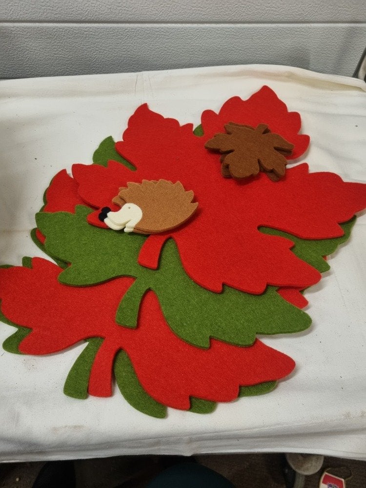 placemats en glas onderzetters filt herfstbladeren, Ophalen of Verzenden, 'T Olde Gre-j, Info@toldegrej.nl, Endepoelstraat 20f Didam