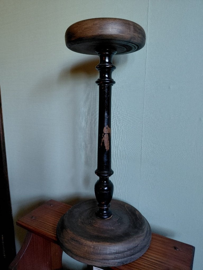 Houten hoedenstandaard-pruikenhouder-pettenstandaard Xl, Antiek en Kunst, Ophalen of Verzenden